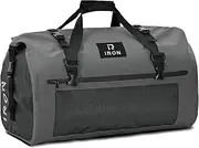 IRON JIA'S Motorcycle Bag Luggage Roll Waterproof Motorcycle Tail Bag Saddle Bag Travel Bag with Roll-Sealed Shoulder Straps Suitable for Motorcycle Cycling Camping Water Sports Grey 70L