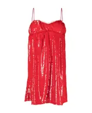 Ganni Dress With Sequins EU42,EU40,EU34 Red