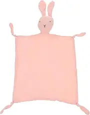 ANDRESLAD Baby Cotton Comforter Rabbit Toy Security Blanket Baby Snuggle Toy Soft Blanket Security Comforter Baby Towel for Night