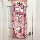 Pink Hello Kitty Milkshake & Candy Throw Blanket