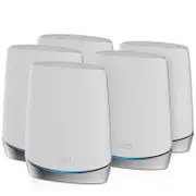 NETGEAR Orbi WiFi 6 AX4200 Mesh System Router + 4 Satellites (RBK754)