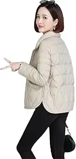 [Generic] Womens Spring Korean Lightweight Slim Padded Coat Large Size Short Parkas