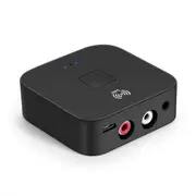 B11 Bluetooth 5.0 Receiver Wireless Audio Receiver Adapter APT-X NFC CVC6.0 with Microphone AUX Out for Headphones Speaker Car Stereo Home Audio System