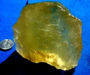Libyan Desert Glass Meteorite Tektite impact specimen( 2000 crt)yellow Gem AAAA+