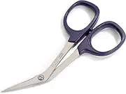 Prym Professional Embroidery Scissors Bent with 4-inch 10 cm Blades, Purple