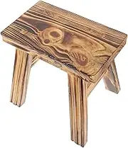 Wooden Stool for Boys and Girls Adults Low Step Stool Wooden Foot Stool Portable Easy to Clean for Bathroom Bedroom