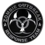 Zombie Outbreak Response Team 3D ABS Plastic Decal Emblem Badge Sticker 4 Inch