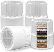 HODSEUKIN Water Filter for Shower Head,Compatible with JOLIE Filtered Shower head, High Output Revitalization Filter, Replacement Cartridge. (4pcs)