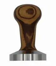 Espresso Tamper Zebrano Wood 58.4 mm For Speciality Coffee, Barista Tamper