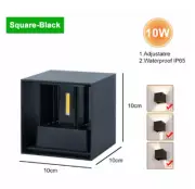 Outdoor Waterproof IP65 Wall Lamp 10W Porch Light Motion Sensor Night Wall light