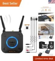 HiFi Bluetooth Receiver with Dual Antennas - 197ft Range & Volume Control