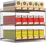 [CARLLEE] Cigarette Display Holder, Wall Mounted Cigarette Rack, Clear Acrylic Automatic Cigarette Pushers, Cigarette Showcases Shelves(38.5x29x32cm)