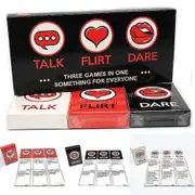 Talk, Flirt Or Dare Couples Fun And Romantic Card Game Conversation Starter, Flirty Games Or Cool Dares