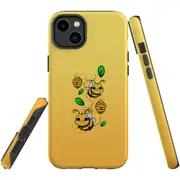 For iPhone 14 Plus Case Tough Protective Cover, Honey Bees