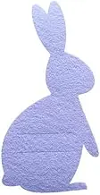 4Pcs Easter Bunny Cutlery Knife and Fork Bag, Rabbit Cutlery Set, Happy Easter Decorations (Purple)