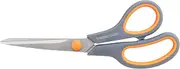 8" Multipurpose Titanium Coated Scissors - Sturdy Sharp Right/Left Handed Comfort-Grip Handles for Office, Home, School, Sewing, Fabric, Craft Supplies - Gray
