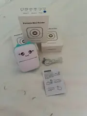 3 X Mini Printers, 50 white Printer Rolls. NEW