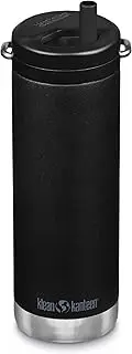 Klean Kanteen TKWide Insulated Water Bottle with Twist Cap, 473 ml Capacity, Black