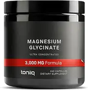 3,000mg Ultra High Strength Magnesium Glycinate - 20% Purified to Contain 600mg of Elemental Magnesium - Chelated and Highly Bioavailable - 240 Veggie Capsule