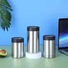 Stainless Steel Insulated Can Cooler Beer Bottles Vacuum Beverage Sleeve Sliding