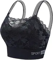[Generic] Sports Bra Pack Women's New Lace Beautiful Back Women's Chest Wrap Large Chest Pad Small Chest Anti Light Backing and Bra Sports Bras for Girls