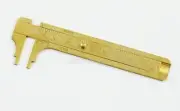 Small 100mm 4" Inch Brass Vernier Caliper Scale Measuring Gauge Ruler Tool