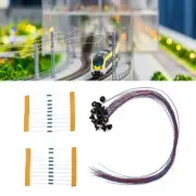 Led Ceiling Lamps OO / HO Scale 3V DC ABS DIY Model Metal Painted Lights