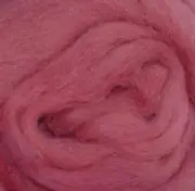 Wool Roving 12" .22oz Rose