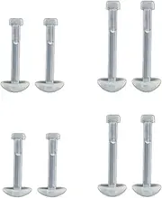 [JeeGoWooss] Lip Bars, Plastic Cartilage Earrings, Clear Labret Studs for School, Work, Surgery, Flat Back Push In Retainers for Ear, Lip, Nose, Tragus Piercings