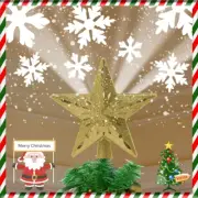 YOCUBY Star Christmas Tree Topper Lighted with Built-in Rotating Magic Ball, ...