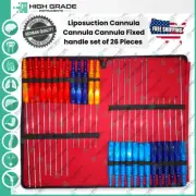 High Liposuction Cannula Set 26 Pcs Fixed Handle Surgical Infiltration Grafting