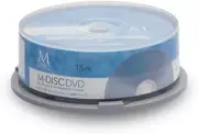 15 Pack Millenniata M-Disc DVD 4.7GB 4X HD 1000 Year Permanent Data Archival/Bac