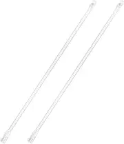 AOOCEEPAW 17 Inches 2 Pieces Blind Wand, Vertical Blinds Replacement Parts, Tilt Wand Replacement, Clear Blind Rod with Hook and Grip, Plastic Blind Opener, Long Window Blind Stick Tilt Rod
