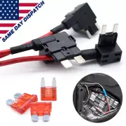 Piggy Back Fuse Tap Add A Circuit Mini Standard Blade Fuse Holder ATM ATP 12V 3X