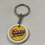 Coors Light Keychain- Ceramic-Logo On Front- NWOT