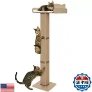 Cat Window Perch with Scratching Post, Cat Hammock for Window with 2 Suction
