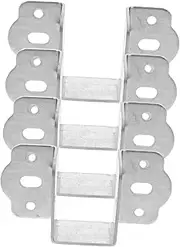 CRILSTYLEO Bed Frame Support 4pcs u Shaped Bed Rails Brackets Versatile Headboard
