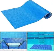 IONPSHG Swimming Pool Ladder Mat 16"x36" Non-Slip Protective Stability Pool Step Pad Waterproof Anti-Slip Swimming Pool Protector Pad for Above Ground Pools Liner and Stairs