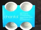 Chantal New SET/4 Easter Bunnies Stoneware Baking Ramekins In White