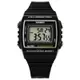 CASIO 卡西歐 計時電子橡膠手錶-黑色 W-215H-1A 38mm