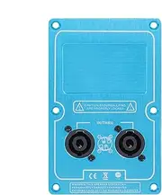 Daooibpa Speaker Junction Box,Double 4-Core Socket Audio Input Wiring Board | Binding Post Terminal Cable Connector, Audio Amplifier Socket