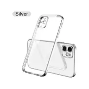 Iphone TPU Clear Case 14 Soft Case Silver ShockProof Cover