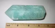 3.4" x 1.3" POLISHED NATURAL AMAZONITE CRYSTAL STONE TOWER / WAND 184.8grams *A