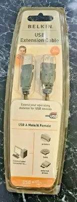 Belkin 10ft USB A/A 2.0 Extension Cable M/F 480Mp USB extension cable F3U134B10