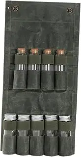 OFFSCH 1 Set Portable Travel Spice Holder of Camping Spice Containers with Jars for Convenient Outdoor Cooking for Barbecue Hiking and Picnic Activities