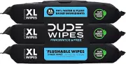 Wipes Flushable Wet Wipes Dispenser (3 Packs 48 Wipes), Unscented Wet Wipes with