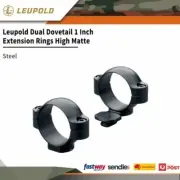 Leupold Rugged Dual Dovetail 1 Inch Extension Rings High Matte Steel #le54159