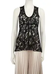 Black Lace Tank Top
