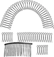Metal Side Hair, Combs Wire Twist Hair Clips, Wedding Bridal Veil Combs Decorative Headpiece, Twist Updo Bun Accessories, Metal Hair Comb, Metal Wire Hair Clip, Combs Bridal, Hair Finishing Fixer Comb