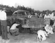 Fireball Roberts NASCAR Oldsmobile 1951 Old Motor Racing Photo